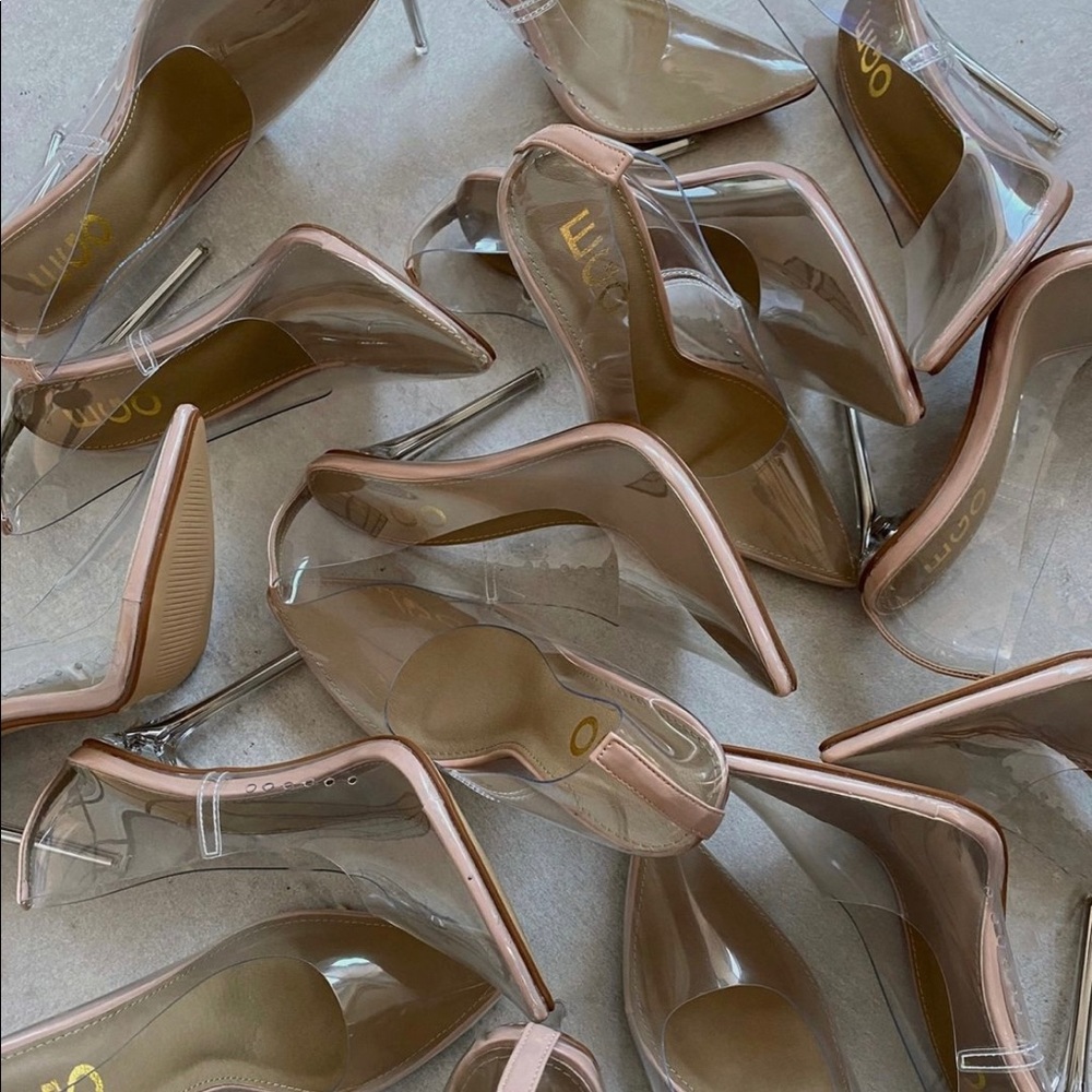 Clear Patent heels